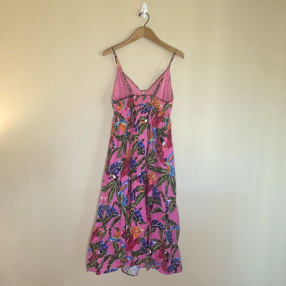 By The River Tropical Print Dress With Toucan Print Throughout Womens Size M - Picture 8 of 14